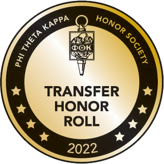 Phi Theta Kappa Honor Society Transfer Honor Roll 2022